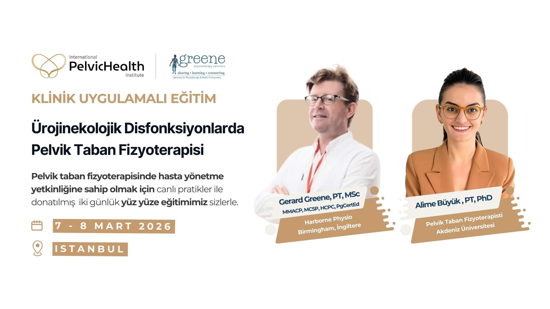 Pelvik Taban Fizyoterapisi Klinik Uygulamalı Eğitimi