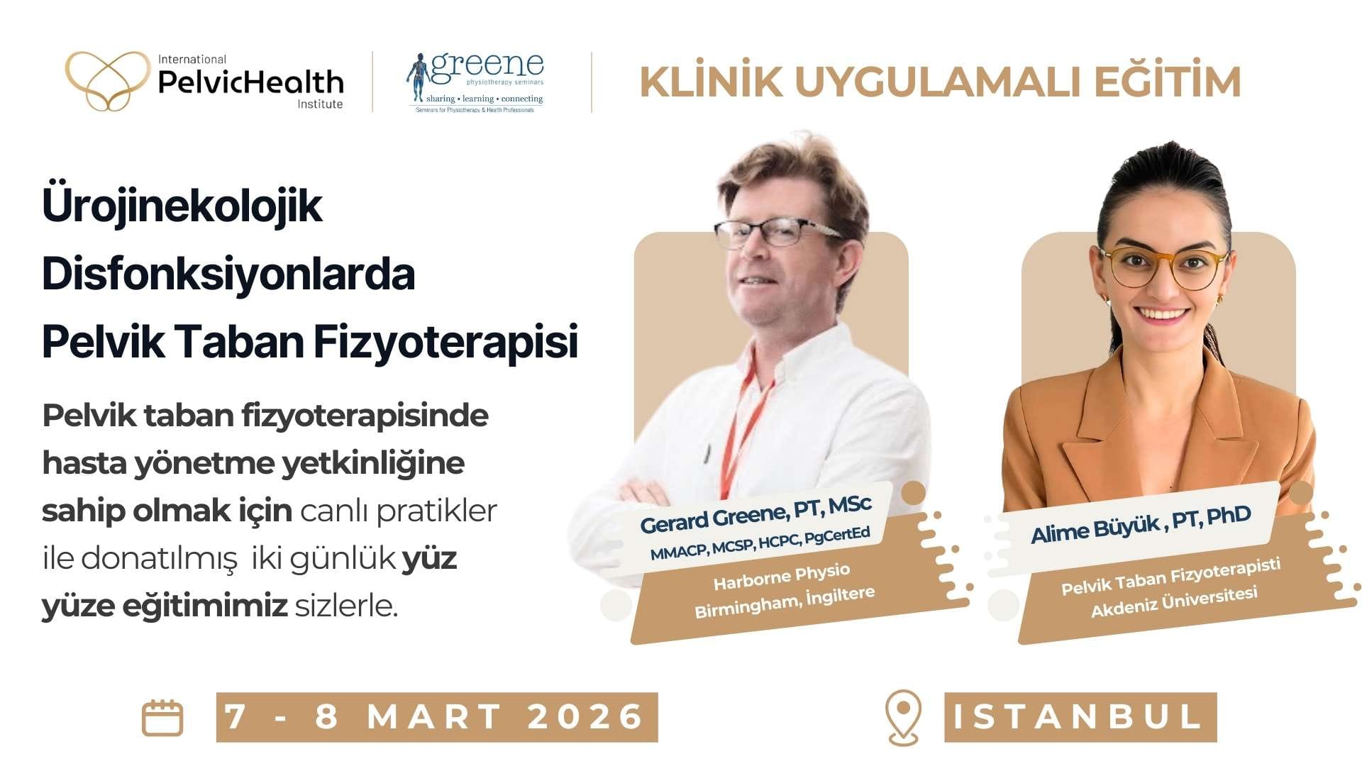 Pelvik Taban Fizyoterapisi Klinik Uygulamalı Eğitimi